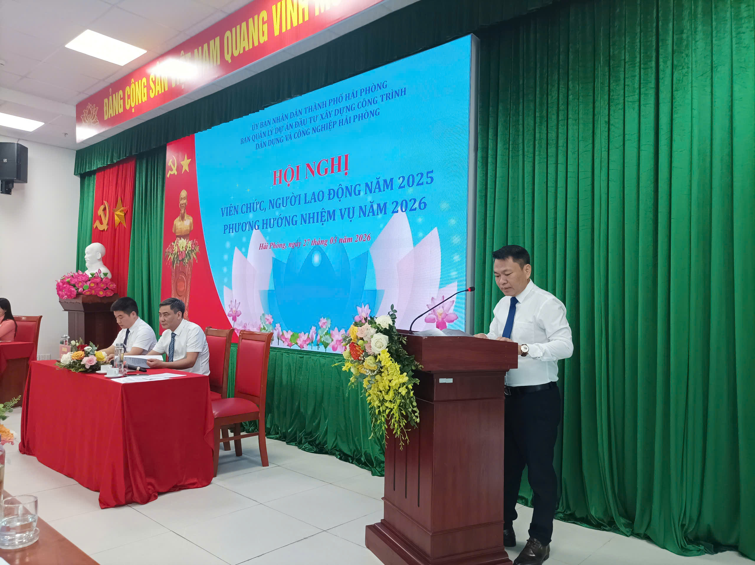 Ban Quản lý dự án đầu tư xây dựng công trình dân dụng và công nghiệp Hải Phòng tổ chức Hội nghị viên chức, người lao động năm 2026