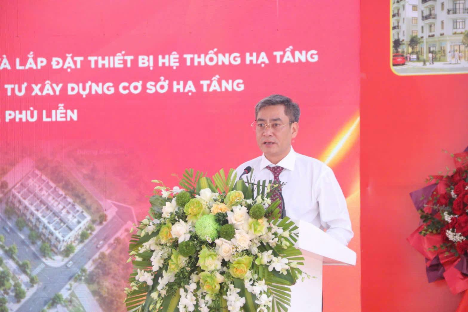 Khởi công Hạng mục thi công san lấp, trạm xử lý nước thải, thi công xây dựng và lắp đặt thiết bị hệ thống hạ tầng kĩ thuật khu tái định cư VT6 phường Kiến An