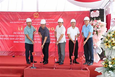 Khởi công hạ tầng tái định cư tại Hưng Đạo, Dương Kinh, góp phần đẩy nhanh tiến độ các công trình trọng điểm