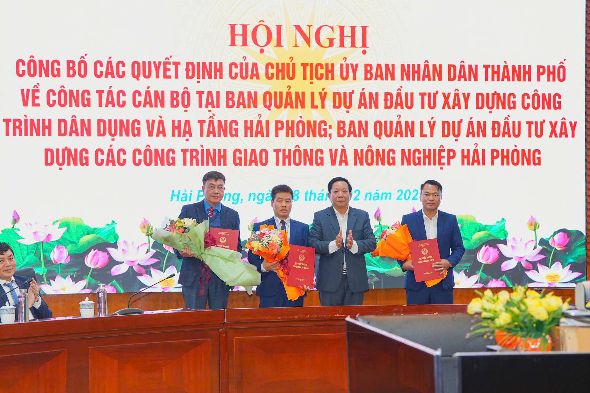 Công bố công tác cán bộ tại Ban Quản lý dự án ĐTXD các công trình giao thông và nông nghiệp, Ban Quản lý Dự án ĐTXD công trình dân dụng và hạ tầng