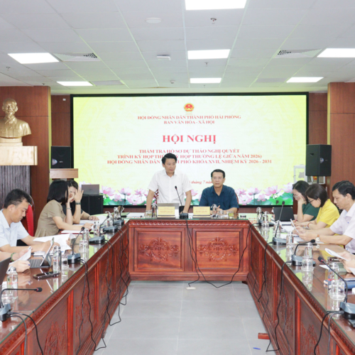 Ban Văn hóa - Xã hội HĐND thành phố thẩm tra hồ sơ trình Kỳ họp thường lệ giữa năm 2026 HĐND thành phố khoá XVII, nhiệm kỳ 2026 - 2031